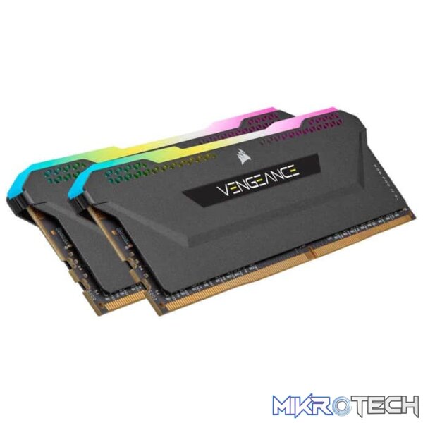 Corsair Vengeance RGB Pro SL 16GB (2x8GB kit) DDR4-3600 CL18 1.35V 288pin Memory kit Black - Image 3